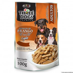 Three Dogs  Sache Frango Light ao Molho 100g